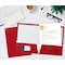 Better Office Products 2 Pocket Glossy Laminated Paper Folders Portfolio Letter Size, Red, 25PK 80183 - alternate 5